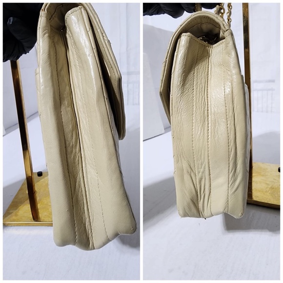 Authentic Chanel Classica Timeless Matelassè Flap Shoulder Bag Cream - Picture 8 of 16